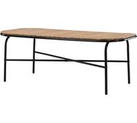 FURNLUX Table à manger Holmbeck Marron Et Noir 90cm / Couleur principale : Marron / Dimensions : 90 x 200 x 75 cm