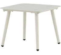 FURNLUX Table basse D'extérieur Lina Beige 40cm / Couleur principale : Beige / Dimensions : 40 x 40 x 33 cm