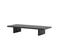 FURNLUX Table basse noire, 140 x 25 x 60 cm, 18 kg, matériau MDF, montage nécessaire, rectangulaire, instructions de montage disponibles (français non garanti)