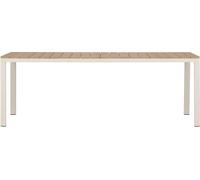FURNLUX Table de salle à manger d'extérieur Etna Marron et Beige 90cm / Couleur principale : Marron / Dimensions : 90 x 210 x 74 cm