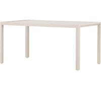 FURNLUX Table de salle à manger d'extérieur Giardini Beige 85cm / Couleur principale : Beige / Dimensions : 85 x 150 x 72 cm
