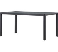 FURNLUX Table De Salle À Manger D'Extérieur Giardini Noir 85cm / Couleur principale : Noir / Dimensions : 85 x 150 x 72 cm
