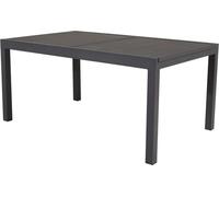 FURNLUX Table de salle à manger d'extérieur Marbella Noir 100cm / Couleur principale : Noir / Dimensions : 100 x 160 x 75 cm