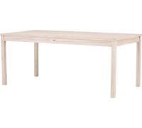 FURNLUX Table de salle à manger Kenia Beige 90cm / Couleur principale : Beige / Dimensions : 90 x 180 x 75 cm