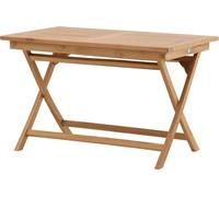 FURNLUX Table de salle à manger Kenia Teak 70cm / Couleur principale : Marron / Dimensions : 70 x 120 x 75 cm