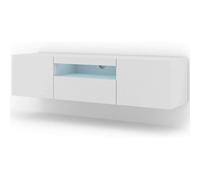 FURNLUX Table TV AURA - Blanc