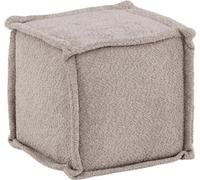 FURNLUX Tabouret Castine Gris 40cm / Couleur principale : Gris / Dimensions : 40 x 40 x 38 cm