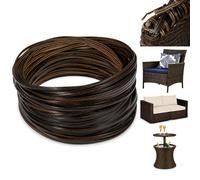 Furtinue Kit de réparation en osier synthétique pour meubles en rotin synthétique Marron café 73,2 m
