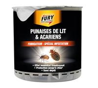 FURY - Fumigateur punaises de lit & acariens - Diffuseur spécial infestation - Effet immédiat - Protection jusqu'à 25m² - Sans gaz propulseur - Sans traces - Fabrication Française