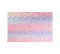 Fuse Bead Ironing Mat - 20 x 15 x 0,1 cm Réutilisable Heat Resistant Pad, Rainbow Glitter Iron-On Sheet | Craft Ironing Mat for Adults Beginners Home Office Transfer use Safe Creativity