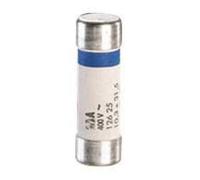fusible cartouche cylindrique - 10 x 38 - 12 ampères - type gg hpc - avec voyant