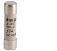 Fusible Cylindrique Industriel Hager 10A 500V 10x38mm - LF310G [10 Pièces]