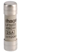 Fusible Cylindrique Industriel Hager 25A 500V 10x38mm - LF325G [10 Pièces]