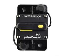 Fusible de disjoncteur de voiture bateau réinitialisation manuelle 30 à 300 A 12 48 V DC IP67 étanche pour protection électrique (50 A)
