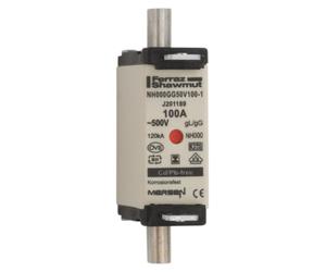 Fusible NH-ZERO 100A, taille 000, AC500V - Fusible basse tension HRC NH0 100A NH000G...