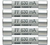 Fusible testo 0590 0006 Lot de 5 fusibles de rechange 630 mA/1000 V,