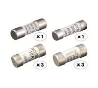 Zenitech Fusibles céramique Lot de 8 (3x10A, 3x16A, 1x20A, 1x32A) avec voyant NF