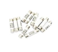 Fusibles domestiques en céramique, Lot de 5 tubes à fusion rapide 8,5 x 31,5 mm, 500 V, 500 mA, 1 A, 2 A, 3 A, 4 A, 5 A, 6 A, 8 A, 10 A, 16 A, 20 A, 25 A, 32 A, fusible en céramique RO14 500 V, 1 A(10