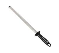 Fusil à Aiguiser Diamant Grain 30 cm, Acier d'affûtage Professionnel Pour Chef Maître, Idéal Pour Couteau de Cuisine, Boucheries Et Japonais, Chasseur ou Bâton, Noir Ii