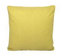 Fusion - Coussin d'extérieur uni Ocre (43 x 43 cm) - Résistant aux UV - Imperméable - 100% Coton - Garnissage Inclus - Coussin passepoilé en Ocre - Coussin de Jardin avec Housse Incluse/Coussin