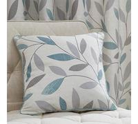 Fusion - Housse de Coussin en Bois de hêtre - 100% Coton - 43 x 43 cm - Bleu Canard