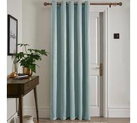 Fusion - Rideau Simple Bleu Canard 168 x 214 cm - 1x Panneau - Rideau à œillets en œuf de Canard - Rideaux Thermiques pour Chambre/Salon - Rideaux et tentures - Rideaux de Porte - Collection Strata