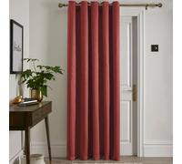 Fusion - Rideau Simple en Terre Cuite 168 x 214 cm - 1x Panneau - Rideau à œillets en Rouge Orange - Rideau Thermique pour Chambre/Salon - Rideau et drapé - Rideau de Porte - Collection Strata