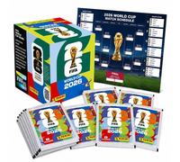 Fußball WM 2026 Sammelsticker Set mit Panini Stickern – inkl. WM Spielplan für Sammler & Fans (100 Tüten / 700 Sticker Einzeltüten)