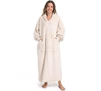 FUSSEDA Sweat-shirt oversize portable, couverture polaire sherpa ultra épaisse et chaude, sweat à capuche avec poches et manches pour adultes et enfants