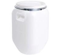 Fût de stockage, 25 litres, plastique, blanc