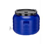 Fût en plastique Garronda 100 L sans BPA avec robinet Fût universel Réservoir d'eau de pluie pour jardin GD-0092, bleu