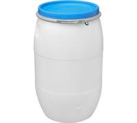 Fut Pannon Fermet 120 L, avec cerclage, en plastique, pour fermentation, eau potable, goulot 395 mm