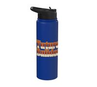 Future Builder Retro Back To School Student Design Stainless Steel Insulated Water Bottle