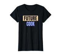 Future Cook - Cuisinier drôle T-Shirt Graphique avec Valeur, Femme, Noir, XL