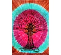 FUTURE HANDMADE Arbre De La vie Taille jumelle Mandala Tapisserie Mur Pendaison Hippie Lit Drap Coton bohémien Tapisseries Multi Couleur Accueil couvre-lit