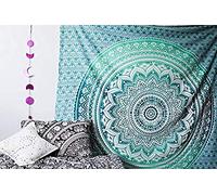 FUTURE HANDMADE ciel Bleu Ombre Mandala Tapisserie Tapis de Yoga, Serviette de Plage Tapisserie