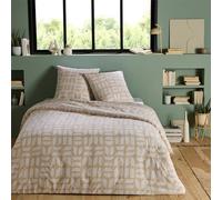 Future Home Parure de lit 3 pièces Adulte 2 Personnes géométrique en Polycoton Set de Housse de Couette 240x220cm +2 Taies d'oreiller 63x63 cm avec Fermeture Boutons