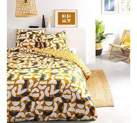 Future Home Parure de lit 3 pièces Adulte 2 Personnes géométrique réversible Set de Housse de Couette 260x240cm +2 Taies d'oreiller 63x63 cm avec Fermeture Boutons