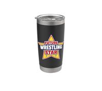 Future Wrestling Star Wrestler Kids Child Girl Boy Pro Citation Gobelet isotherme en acier inoxydable double paroi