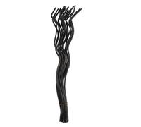 FUTUREORYY Bâtonnets Diffuseurs en Rotin Noir 280 Mm Lot de 20 Bâtonnets Rechange Diffuseur D'arômes Huiles Essentielles pour Maison Salon Chambre Décoration