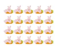 FUTUREORYY Cartes Décoratives de Sucette en Papier avec Motifs Lapin et Carotte, 100pcs pour Emballage Cadeau et Décoration Fête Anniversaire Garçon et Filles