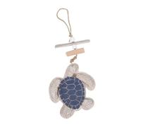 FUTUREORYY Décoration Murale Tortue Bois pour Intérieur Marin Suspendue Thème Océan Côtier Ornement Suspendu Bleu pour Maison Plage
