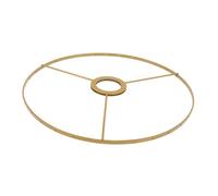 FUTUREORYY Ensemble D'anneaux Métalliques Dorés pour Abat-jour de Plafond, Cadre Simple Couche 28cm, Accessoires DIY pour Lampe de Plafond et Lustre en Famille ou Restaurant
