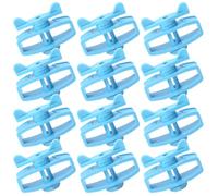 FUTUREORYY Isolateurs en Plastique Bleu Tendeurs Pratiques 24 Pièces Haute Performance pour Clôture Électrique pour Fil de Clôture Agricole et Élevage