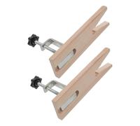 FUTUREORYY Serrage-joint D'établi en Bois Dur, Mini Pince de Table Portable pour Bijoutier, 2 Jeux avec Mécanisme de Dégagement Rapide, Étau à Bois Multifonction pour Travail de