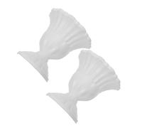 FUTUREORYY Support Mural pour Fleurs 2 Pièces, Demi-Pot Mural Vintage en Plâtre, Vase Suspendu Décoratif pour Fleurs Séchées ou Éternelles, Décoration Intérieure Salon et Mariage,
