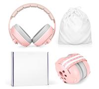 Fuutilake Casque anti-bruit pour bébé de 0 à 2 ans, protection auditive pour enfants, avec réduction de bruit, pour le quotidien et les événements (Rose)