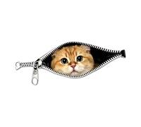 Fuuxtci Autocollant pour fermeture éclair - Motif animal - Décoration de véhicule - Étanche - Pour fenêtre de voiture - Pour ordinateur portable, verre, miroir, tableau de bord, camion, remorque et