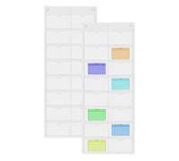 Fuuxtci Porte-Fiches Bristol,Rangement Mural à 16 Compartiments - Pochettes De Rangement Fiches Bristol Bureau | pour Maison Bibliothèque École ureau Étude Enseignants Cartes