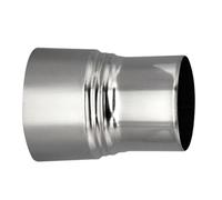 FUWQEPA Connecteur Conduit Réducteur Tuyau Poêle Acier Inoxydable, Réducteur Revêtement Conduit Cheminée 6 Cm À 12 Cm, Adaptateur Cheminée, Tuyau Poêle, Grande Tête À Petite Tête(11cm~10cm)